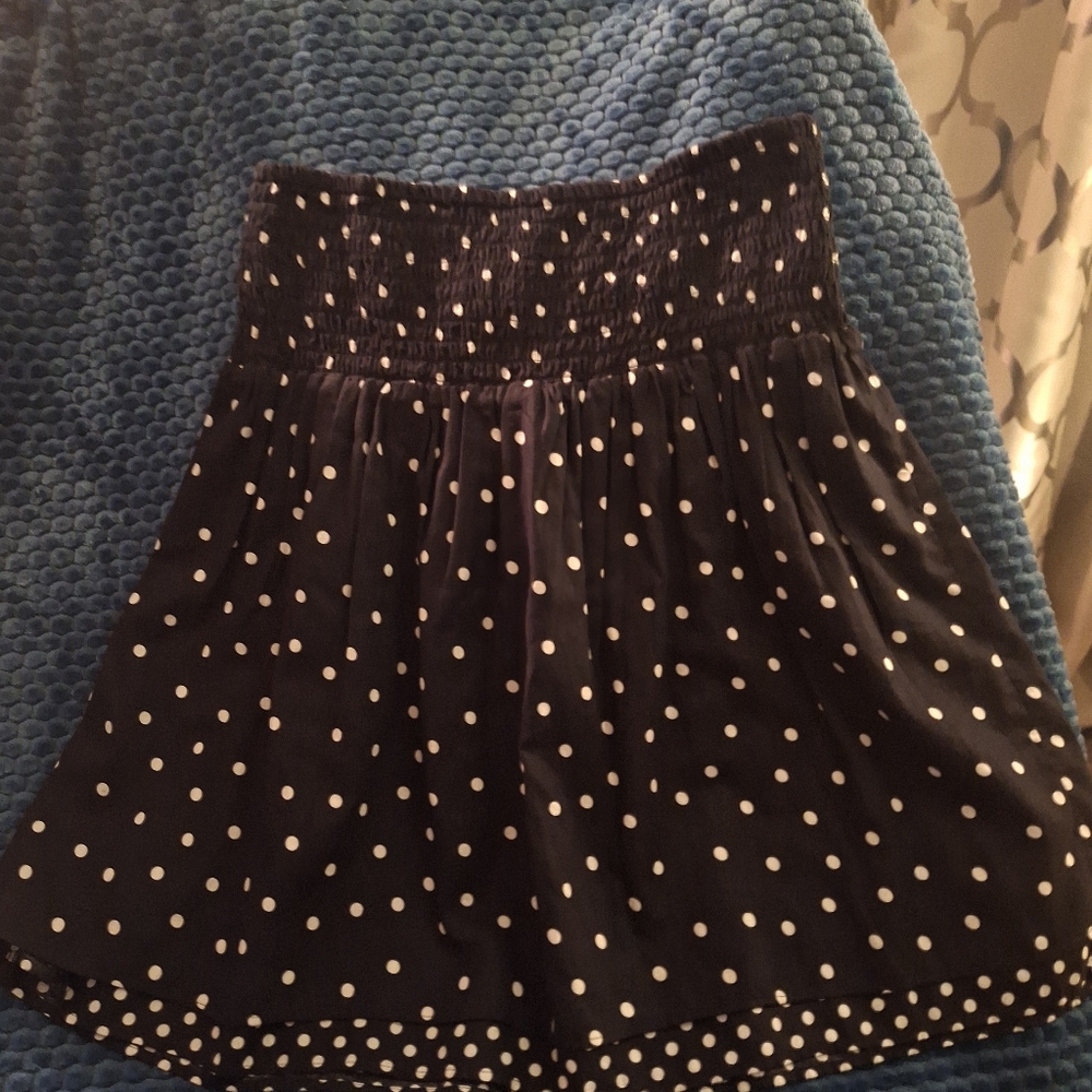 J Jill Layered Smocked Waist Black & White Skirt.  Small, New With. Tags.